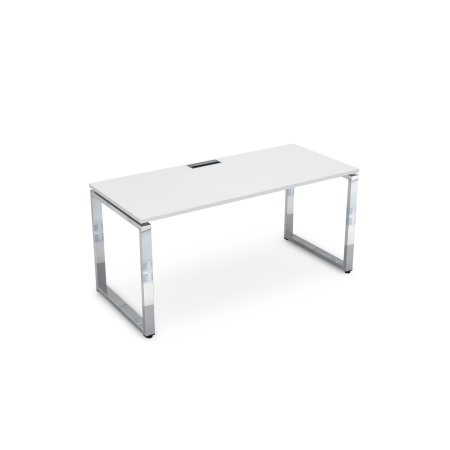 Стол рабочий Gloss line НСР-О.005.1 1800x800x750 (Белый премиумХром)