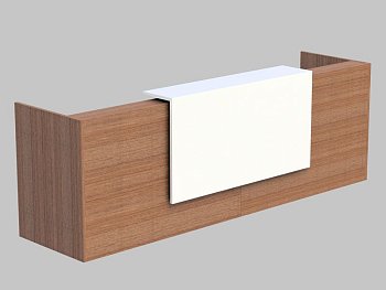 Композиция из 2 прямых модулей, верхний модуль лакировка Z2 Z2C03 L 3260x880x1130