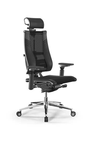 Кресло для руководителя Метта Y 4DT B2-15D - YM93+Infinity+carbon /Kc14/Nc09/D15P/H2cL-3D(M26.B35.G2 (Черный)