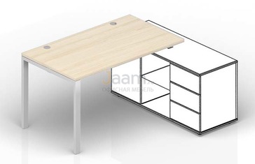 Мебель для персонала Стол для крепления к сервисной опорной тумбе (2 громмета) STG128FU