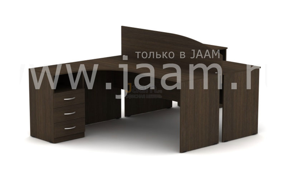 Мебель для персонала Комплект для двух сотрудников с перегородкой