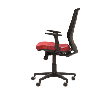 Кресло для персонала Лайт/П Ткань кат. 1 пластик черный/база пластик