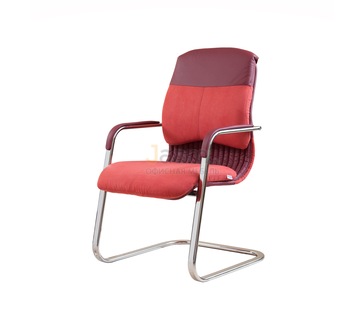 Офисный стул Мара/В комб. Кожа стандартная/база хром