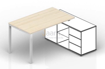 Мебель для персонала Стол для крепления к сервисной опорной тумбе (меламиновый аутлет) STM148FU