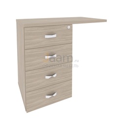 Мебель для персонала Офисная тумба приставная универсальная O.TPU-4