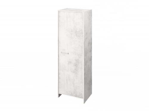Гардероб FI-621.D. Фурнитура INOX 600х460х1861 (Хромикс Белый)