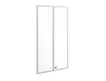 Двери для буазери, стекло белое, рама хром X7 BOATDMAD L  860x18x1270
