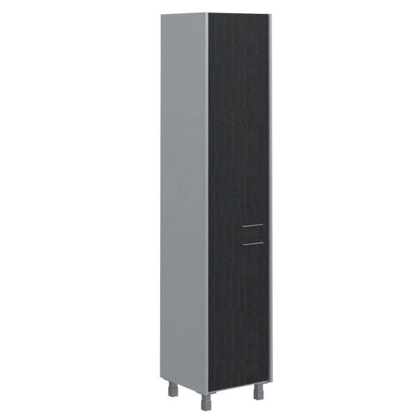 Шкаф колонка комбинированая Offix-new OHC 45.2 456x450x2147 (Легно темный/металлик)