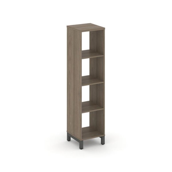 Каркас стеллажа 4 яруса SN.KS-410 (387х400х1615) (Вяз Благородный/Металл Антрацит)