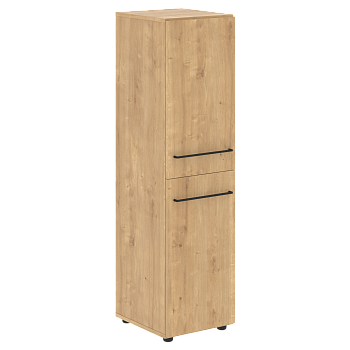 Шкаф колонка с 2-мя глухими малыми дверьми LOFTIS LMC 40.4 400х430х1517