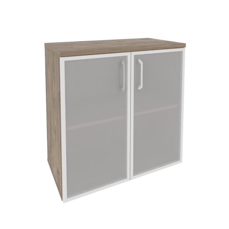 Шкаф низкий широкий Onix O.ST-3.2R 800x420x823 (Тиквуд Темный)